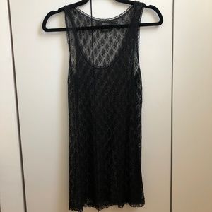 Ralph Lauren Rugby Size S Black Sheer Lace Tank